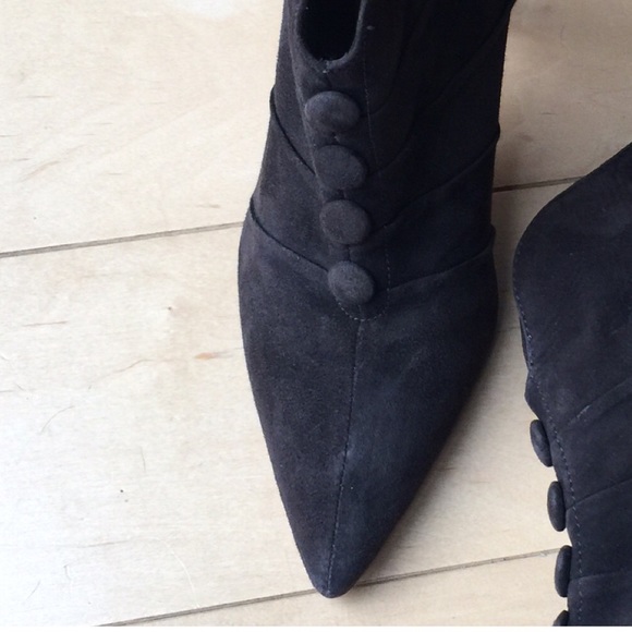 Nicole Miller brown boots suede 9 - Picture 4 of 4